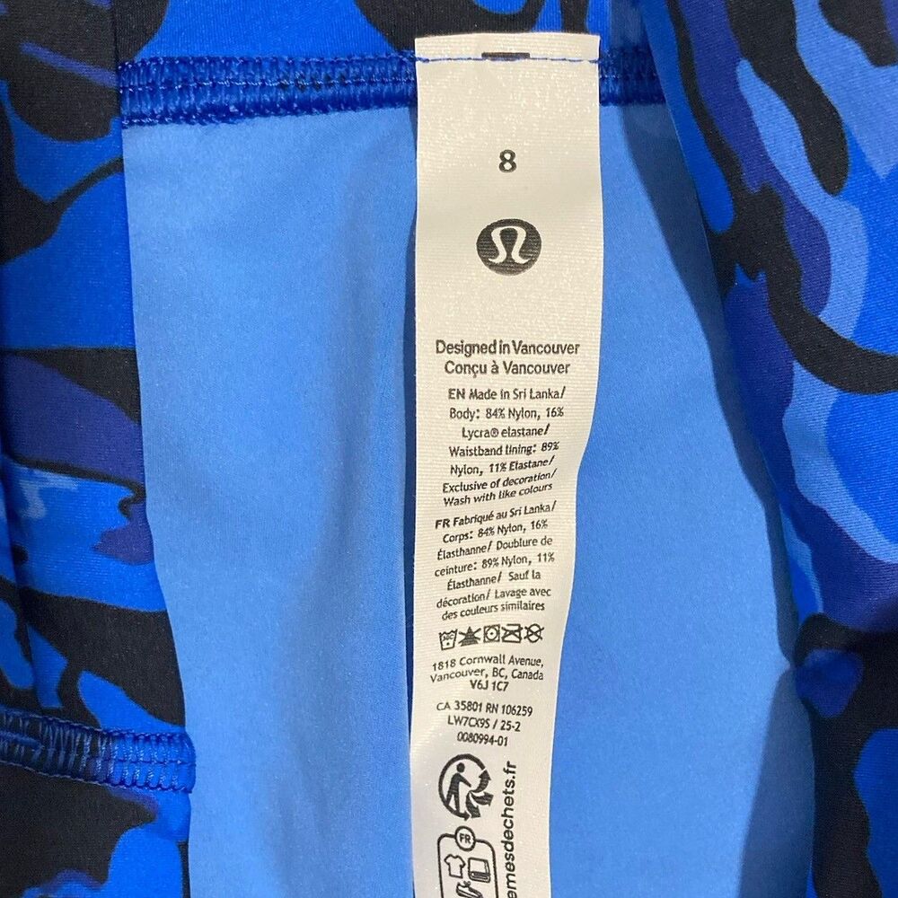 NWT Lululemon Size 8 Fast & Free HR Short 6” *Pockets Galactic Cobalt Blue - Picture 11 of 16